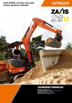 Minikoparki Hitachi ZX 29 U 3