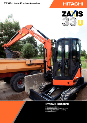 Minikoparki Hitachi ZX 33 U 3