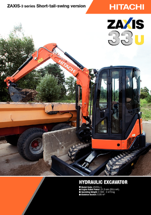 Minikoparki Hitachi ZX 33 U 3