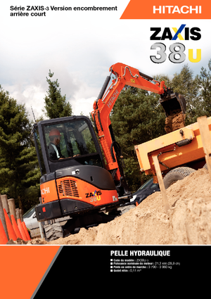 Minikoparki Hitachi ZX 38 U 3