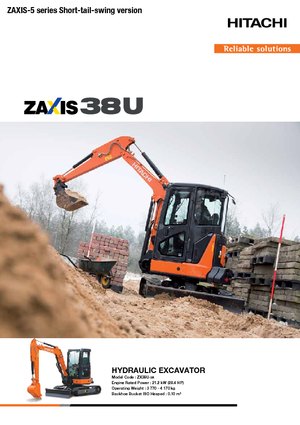 Minikoparki Hitachi ZX38U-5A