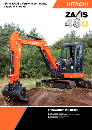 Minikoparki Hitachi ZX 48 U 3