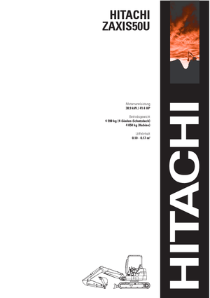 Minikoparki Hitachi ZX 50 U