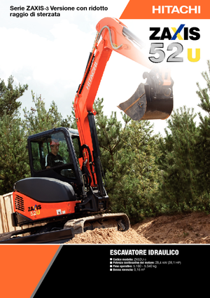 Minikoparki Hitachi ZX 52 U 3