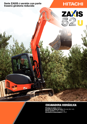 Minikoparki Hitachi ZX 52 U 3