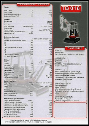 Minikoparki Takeuchi TB 016 A