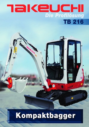 Minikoparki Takeuchi TB216S
