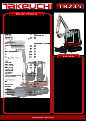 Minikoparki Takeuchi TB 235