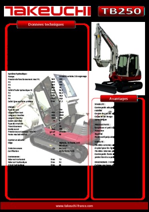 Minikoparki Takeuchi TB 250