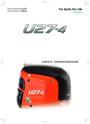Minikoparki Kubota U27-4 NGL