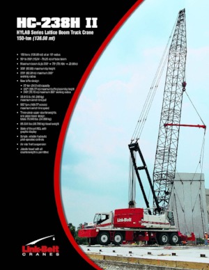 Żurawie samojezdne — wysięgnik kratowy Link-Belt HC-238H II
