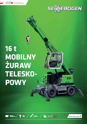 Żurawie samojezdne — wysięgnik teleskopowy Sennebogen 613E