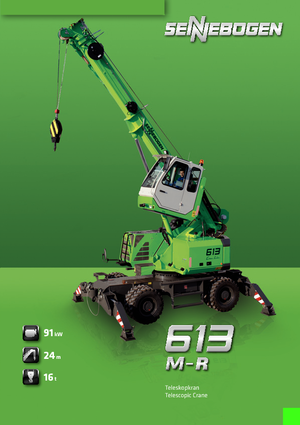 Żurawie samojezdne — wysięgnik teleskopowy Sennebogen 613 M