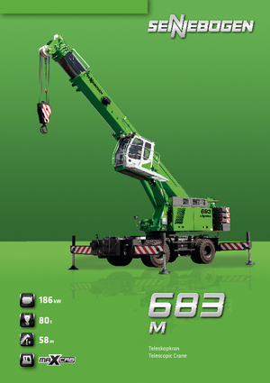 Żurawie samojezdne — wysięgnik teleskopowy Sennebogen 683 M
