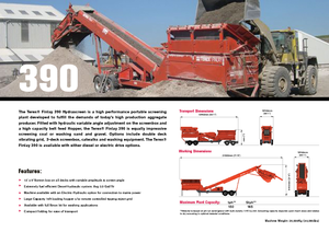 Przesiewacze mobilne Terex-Finlay 390 Hydrascreen