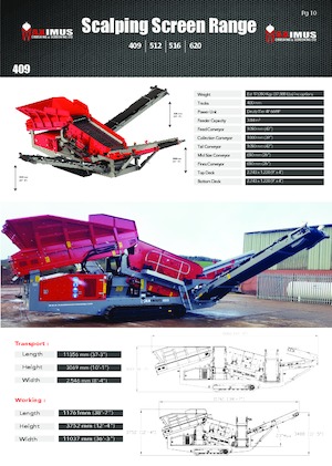 Przesiewacze mobilne Maximus 409