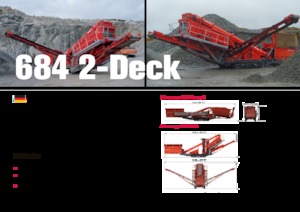 Przesiewacze mobilne Terex-Finlay 684 - 2 Deck
