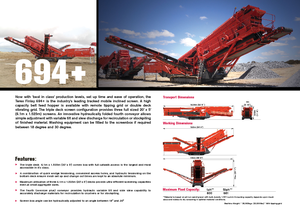 Przesiewacze mobilne Terex-Finlay 694 Supertrak