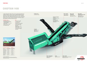 Przesiewacze mobilne Powerscreen Chieftain 1400