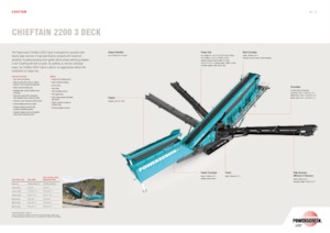 Przesiewacze mobilne Powerscreen Chieftain 2200 3 Deck