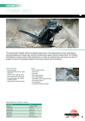 Przesiewacze mobilne Powerscreen Chieftain 2400-3D