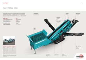 Przesiewacze mobilne Powerscreen Chieftain 600