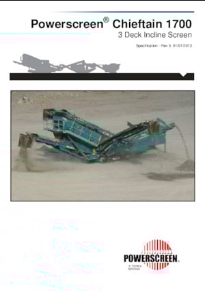 Przesiewacze mobilne Powerscreen Chieftain 1700 3 Deck