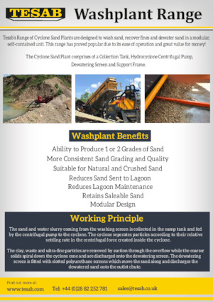 Przesiewacze mobilne Tesab DSP150 