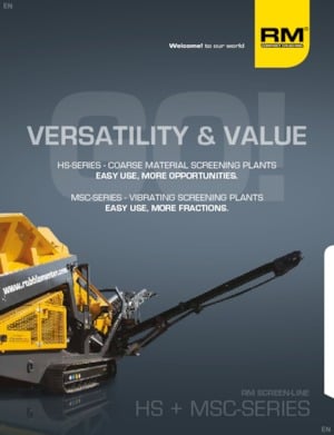 Przesiewacze mobilne Rubble Master HS 7500M