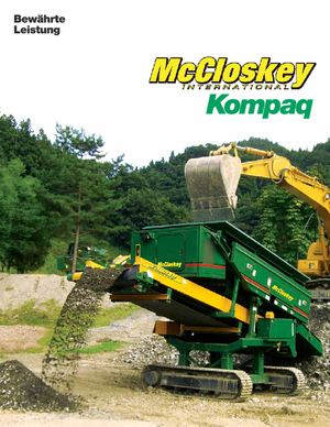 Przesiewacze mobilne McCloskey Kompaq