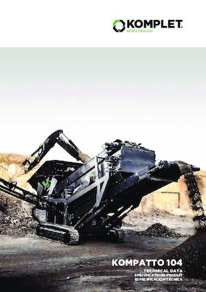 Przesiewacze mobilne Komplet KOMPATTO 104