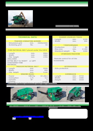 Przesiewacze mobilne Komplet Kompatto SC 221 