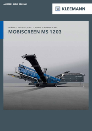 Przesiewacze mobilne Kleemann MS 1203