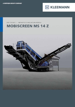 Przesiewacze mobilne Kleemann MS 14 Z
