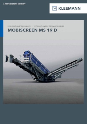 Przesiewacze mobilne Kleemann MS 19 D