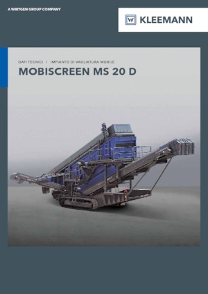 Przesiewacze mobilne Kleemann MS 20 D