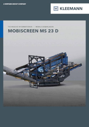 Przesiewacze mobilne Kleemann MS 23 D