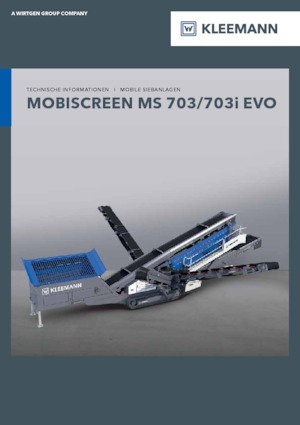 Przesiewacze mobilne Kleemann MS 703i EVO