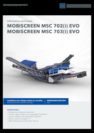 Przesiewacze mobilne Kleemann MSC 703i EVO