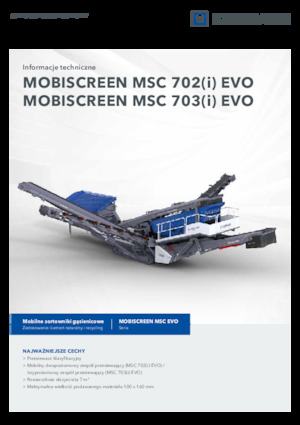 Przesiewacze mobilne Kleemann MSC 703i EVO