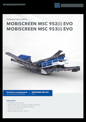 Przesiewacze mobilne Kleemann MSC 953i EVO