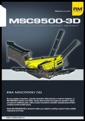 Przesiewacze mobilne Rubble Master MSC9500-3D