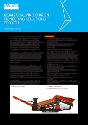Przesiewacze mobilne Sandvik QE442 FFMS