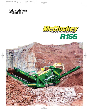 Przesiewacze mobilne McCloskey R155