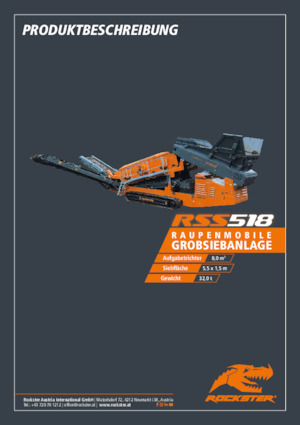 Przesiewacze mobilne Rockster RSS518