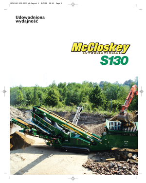 Przesiewacze mobilne McCloskey S130 3-Deck