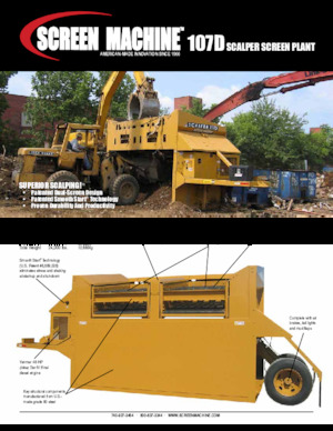 Przesiewacze mobilne Screen Machine Industries  Scalper 107D