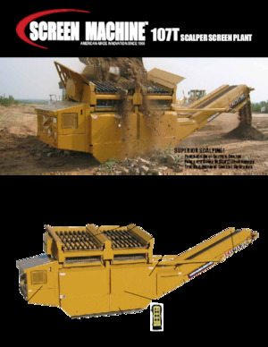 Przesiewacze mobilne Screen Machine Industries  Scalper 107T