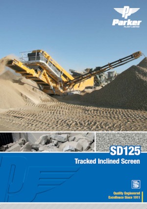 Przesiewacze mobilne Parker SD125