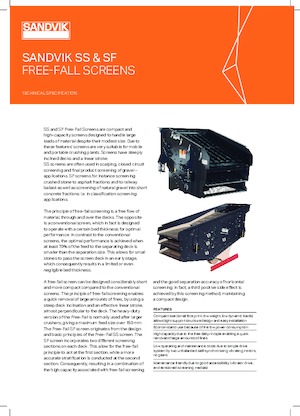 Przesiewacze mobilne Sandvik SF1443